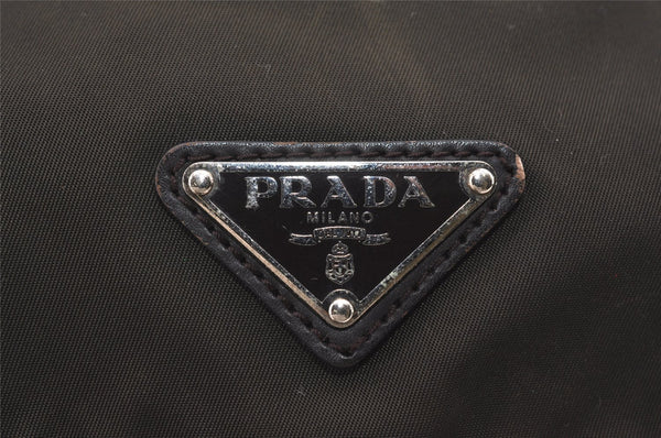 Authentic PRADA Nylon Tessuto Leather Shoulder Cross Body Bag Khaki Green 1921I