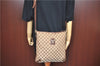 Authentic GUCCI Abbey Shoulder Cross Body Bag GG Canvas Leather Brown 1922D