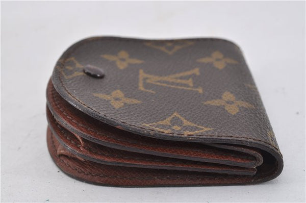 Authentic Louis Vuitton Monogram Porte Monnaie Gousset M61970 Coin Purse 1922F