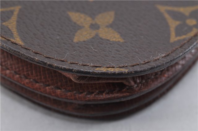 Authentic Louis Vuitton Monogram Porte Monnaie Gousset M61970 Coin Purse 1922F