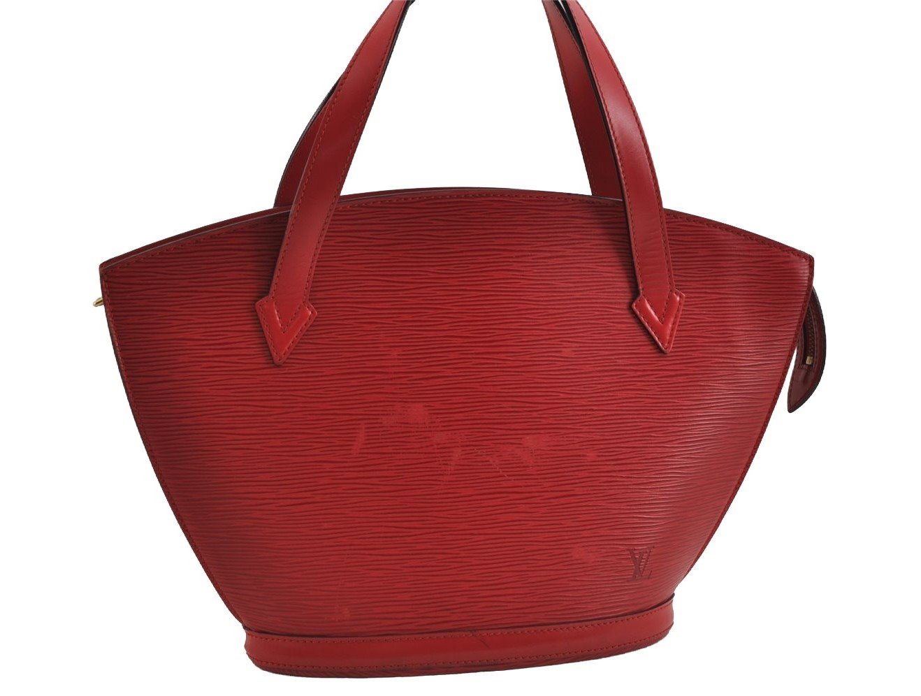 Authentic Louis Vuitton Epi Saint Jacques Hand Bag Red M52277 LV 1922I