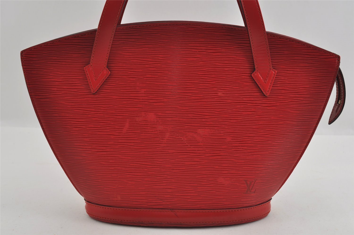 Authentic Louis Vuitton Epi Saint Jacques Hand Bag Red M52277 LV 1922I