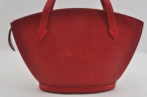 Authentic Louis Vuitton Epi Saint Jacques Hand Bag Red M52277 LV 1922I