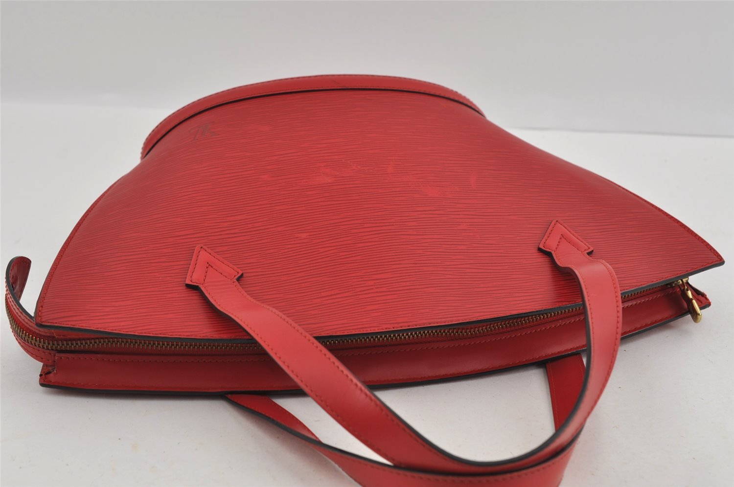 Authentic Louis Vuitton Epi Saint Jacques Hand Bag Red M52277 LV 1922I