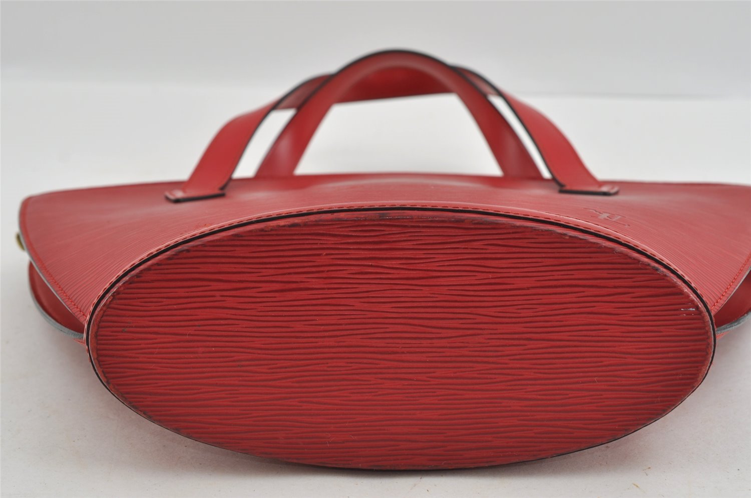 Authentic Louis Vuitton Epi Saint Jacques Hand Bag Red M52277 LV 1922I