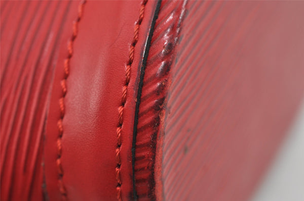 Authentic Louis Vuitton Epi Saint Jacques Hand Bag Red M52277 LV 1922I
