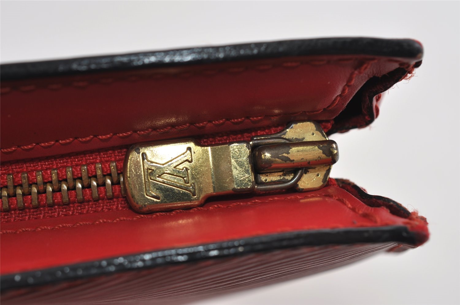 Authentic Louis Vuitton Epi Saint Jacques Hand Bag Red M52277 LV 1922I