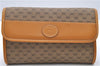 Authentic GUCCI Micro GG PVC Leather Shoulder Cross Body Bag Brown 1923D