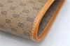 Authentic GUCCI Micro GG PVC Leather Shoulder Cross Body Bag Brown 1923D