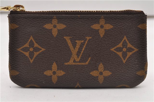 Authentic Louis Vuitton Monogram Pochette Cles Coin Purse Case M62650 LV 1923G