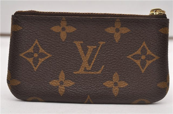 Authentic Louis Vuitton Monogram Pochette Cles Coin Purse Case M62650 LV 1923G