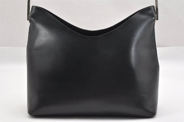 Authentic GUCCI Vintage Shoulder Hand Bag Purse Leather Black 1923I