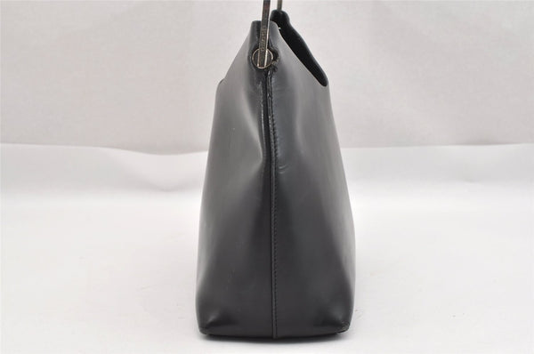 Authentic GUCCI Vintage Shoulder Hand Bag Purse Leather Black 1923I