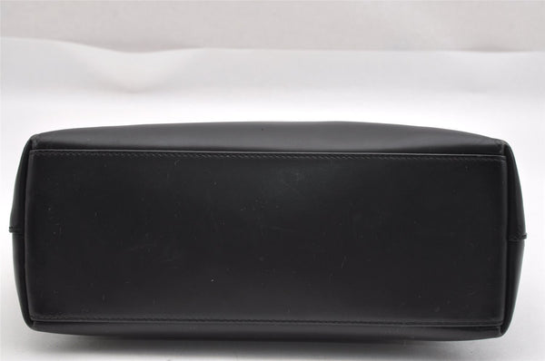 Authentic GUCCI Vintage Shoulder Hand Bag Purse Leather Black 1923I