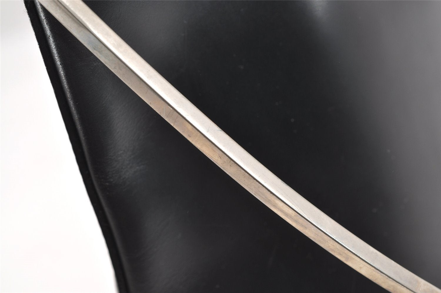 Authentic GUCCI Vintage Shoulder Hand Bag Purse Leather Black 1923I