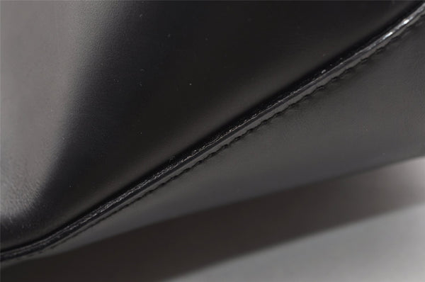 Authentic GUCCI Vintage Shoulder Hand Bag Purse Leather Black 1923I