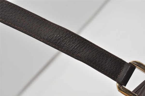 Authentic GUCCI Abbey Shoulder Tote Bag GG Canvas Leather 130736 Brown 1924I