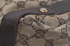 Authentic GUCCI Abbey Shoulder Tote Bag GG Canvas Leather 130736 Brown 1924I