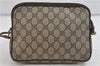 Authentic GUCCI Shoulder Cross Body Bag GG PVC Leather Brown 1925D