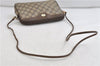 Authentic GUCCI Shoulder Cross Body Bag GG PVC Leather Brown 1925D