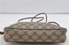 Authentic GUCCI Shoulder Cross Body Bag GG PVC Leather Brown 1925D