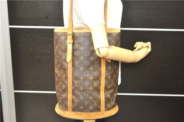 Authentic Louis Vuitton Monogram Bucket GM Shoulder Bag M42236 LV 1926D