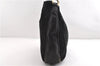 Authentic GUCCI Bamboo Vintage Shoulder Hand Bag Suede Leather Black 1927G