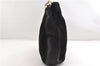 Authentic GUCCI Bamboo Vintage Shoulder Hand Bag Suede Leather Black 1927G