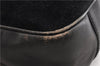 Authentic GUCCI Bamboo Vintage Shoulder Hand Bag Suede Leather Black 1927G