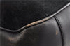 Authentic GUCCI Bamboo Vintage Shoulder Hand Bag Suede Leather Black 1927G