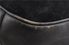 Authentic GUCCI Bamboo Vintage Shoulder Hand Bag Suede Leather Black 1927G