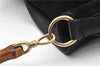 Authentic GUCCI Bamboo Vintage Shoulder Hand Bag Suede Leather Black 1927G