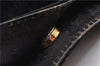Authentic GUCCI Bamboo Vintage Shoulder Hand Bag Suede Leather Black 1927G