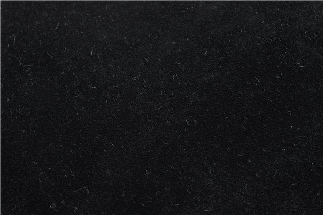 Authentic GUCCI Bamboo Vintage Shoulder Hand Bag Suede Leather Black 1927G