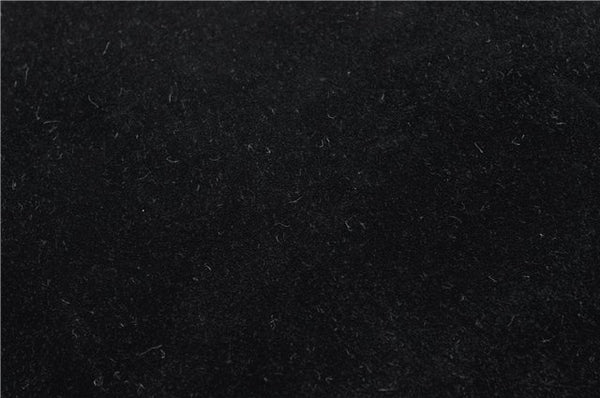 Authentic GUCCI Bamboo Vintage Shoulder Hand Bag Suede Leather Black 1927G