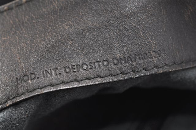 Authentic GUCCI Bamboo Vintage Shoulder Hand Bag Suede Leather Black 1927G