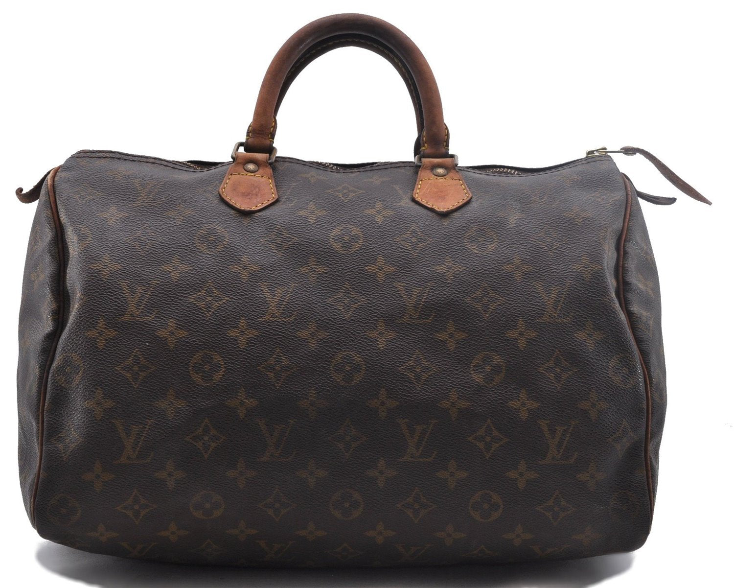 Authentic Louis Vuitton Monogram Speedy 35 Hand Bag M41524 LV 1928D