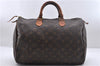 Authentic Louis Vuitton Monogram Speedy 35 Hand Bag M41524 LV 1928D