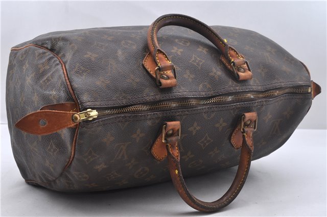 Authentic Louis Vuitton Monogram Speedy 35 Hand Bag M41524 LV 1928D