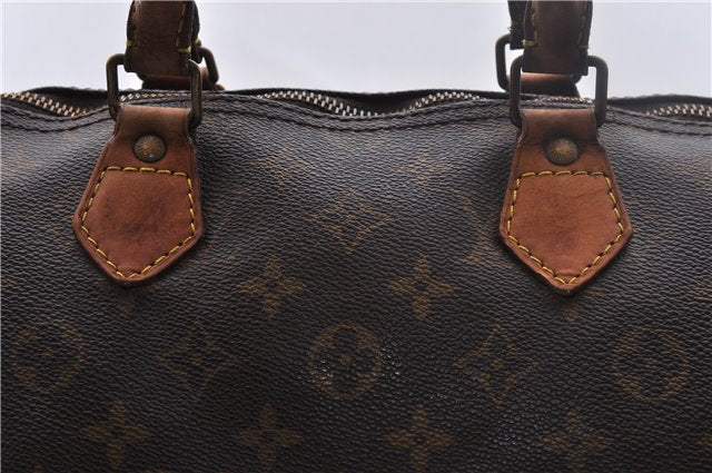 Authentic Louis Vuitton Monogram Speedy 35 Hand Bag M41524 LV 1928D