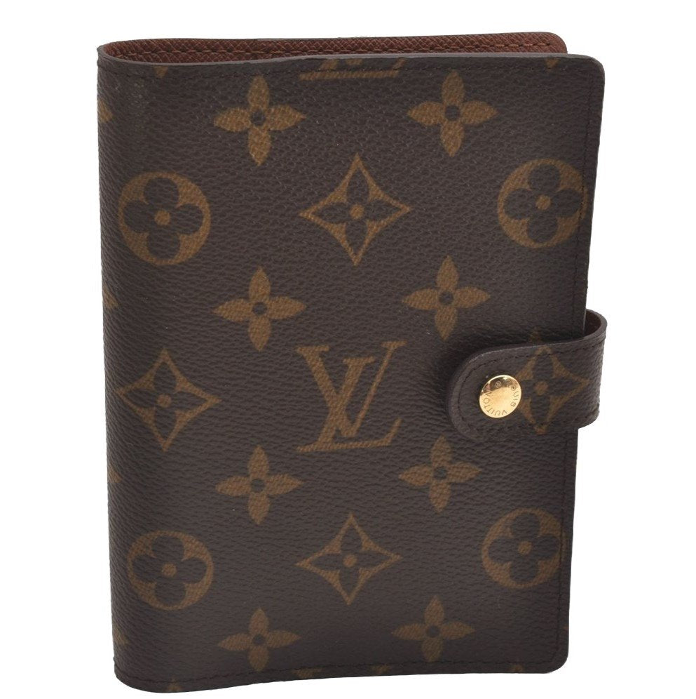 Authentic Louis Vuitton Monogram Agenda PM Notebook Cover R20005 LV 1928I