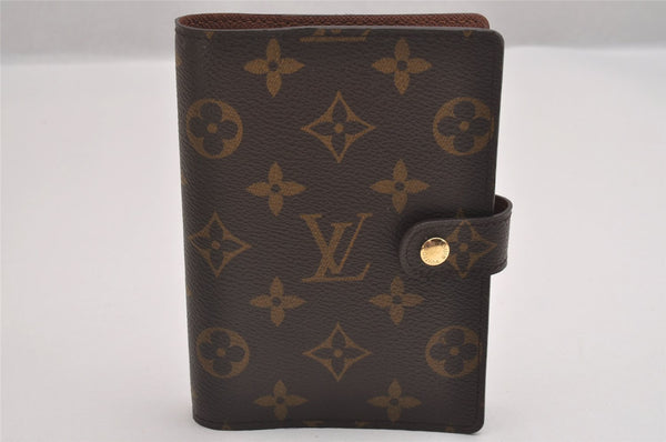Authentic Louis Vuitton Monogram Agenda PM Notebook Cover R20005 LV 1928I