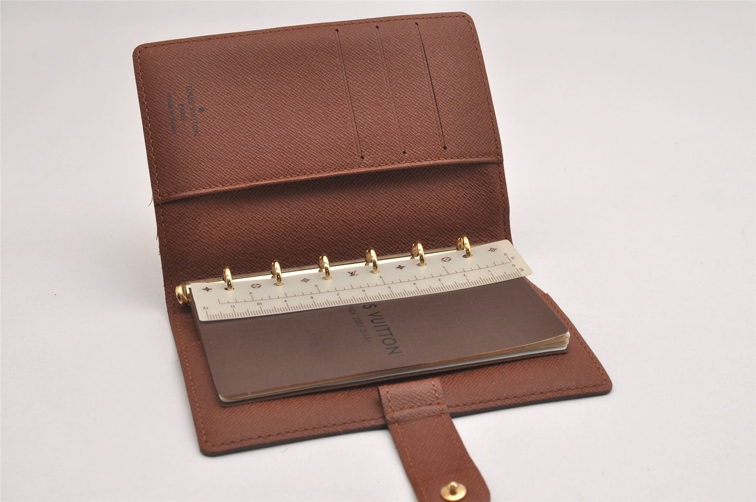 Authentic Louis Vuitton Monogram Agenda PM Notebook Cover R20005 LV 1928I