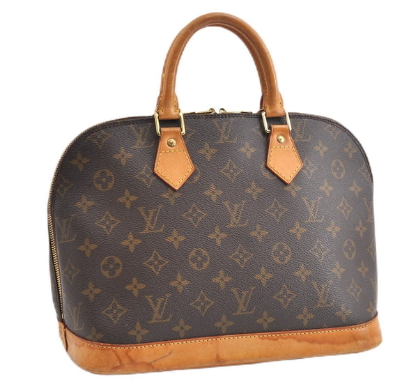 Authentic Louis Vuitton Monogram Alma Hand Bag Purse M51130 LV 1929G