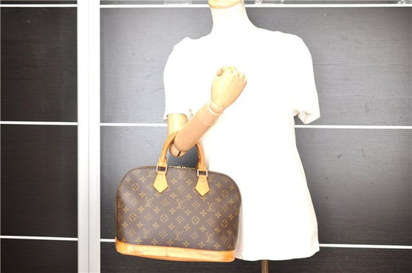 Authentic Louis Vuitton Monogram Alma Hand Bag Purse M51130 LV 1929G