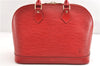 Authentic Louis Vuitton Epi Alma PM Hand Bag Red M52147 LV 1930G