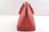 Authentic Louis Vuitton Epi Alma PM Hand Bag Red M52147 LV 1930G