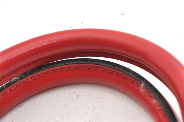 Authentic Louis Vuitton Epi Alma PM Hand Bag Red M52147 LV 1930G