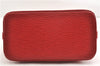 Authentic Louis Vuitton Epi Alma PM Hand Bag Red M52147 LV 1930G