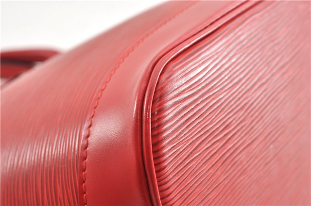 Authentic Louis Vuitton Epi Alma PM Hand Bag Red M52147 LV 1930G